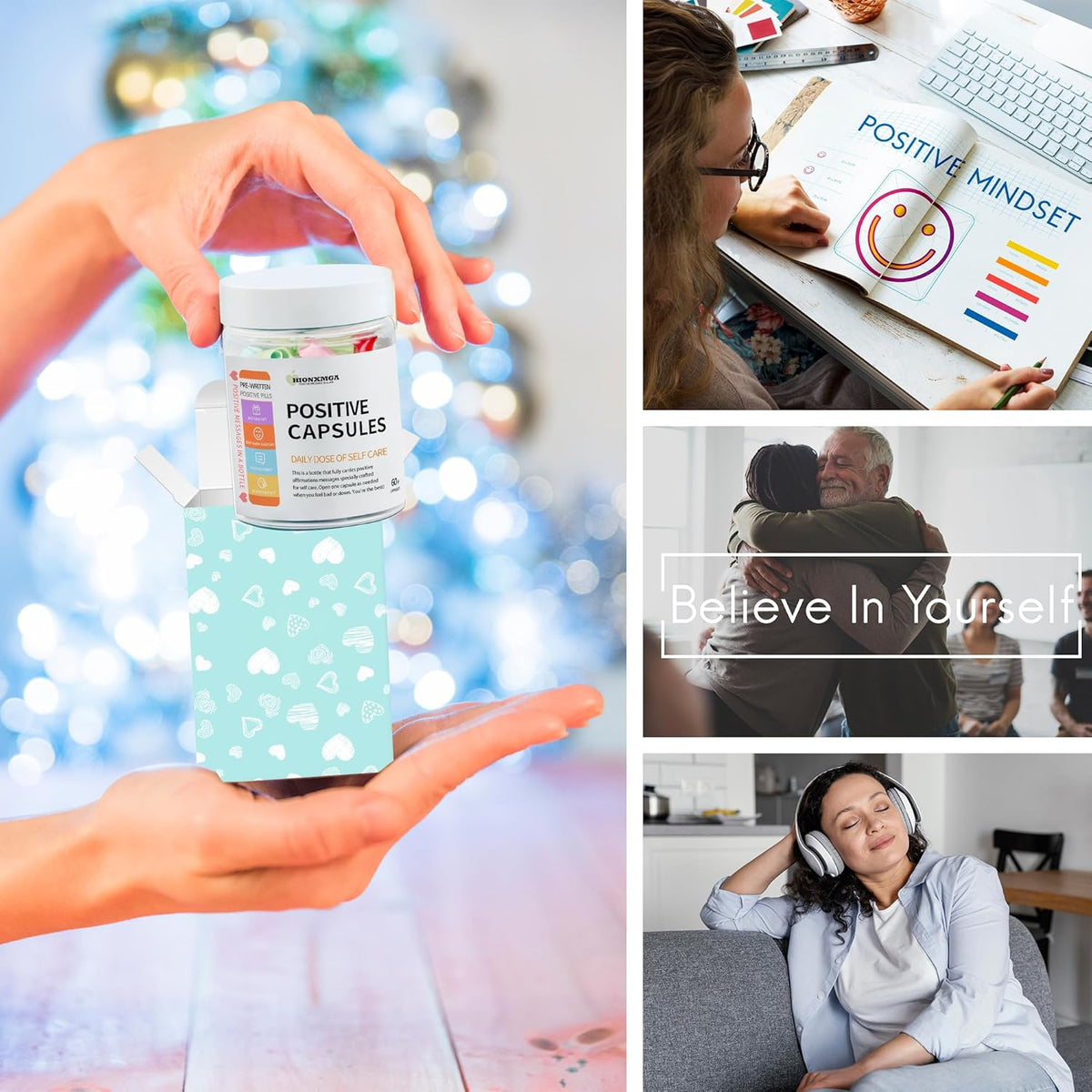 60+ Positive Affirmations Messages in a Bottle, Self Care Gifts
