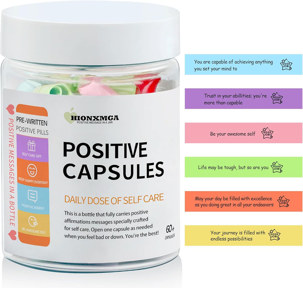 60+ Positive Affirmations Messages in a Bottle, Self Care Gifts